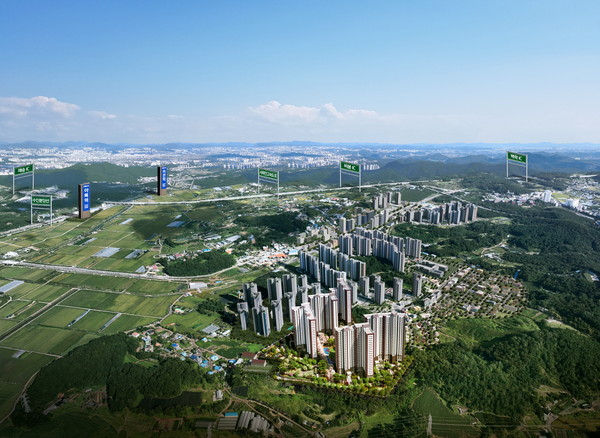 화성 비봉지구 B1블록 금성백조 예미지 2차 광역 조감도 /자료제공=