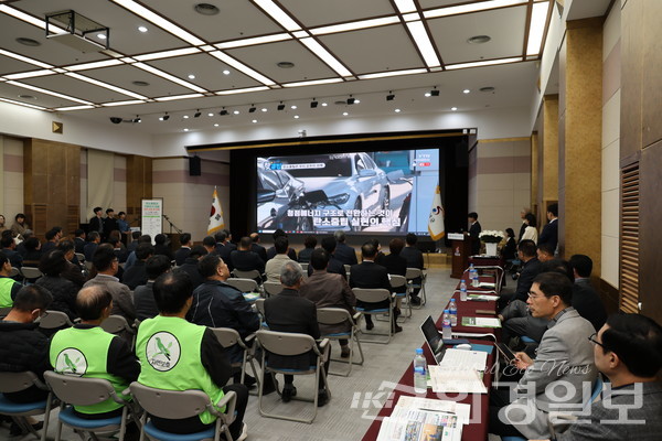 기후위기의 심각성을 전한 영상에는 폭염, 홍수, 산불 등 이상기후 현상에 대한 내용이 자세히 담겼다. /사진=박준영 기자