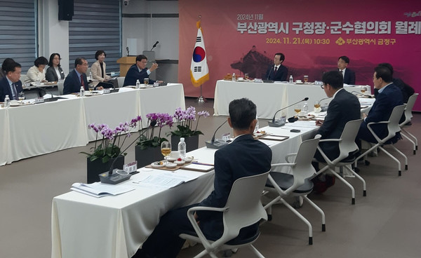 정종복 기장군수는 11월22일 '부산시 도시계획조례 개정안'이 최종 수정 가결된 것에 안도감을 표했다. /사진제공=기장군