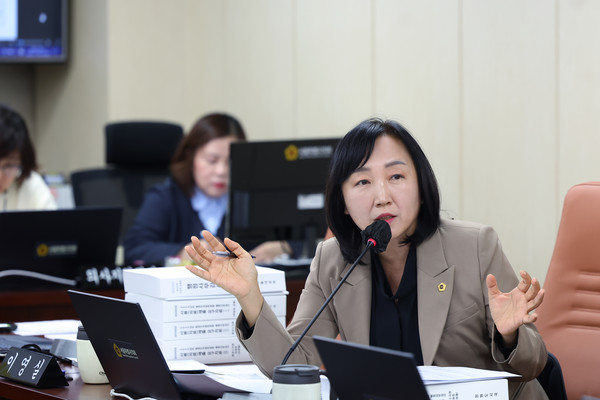 이영실 서울시의원은 "한강을 단순한 도시 공간이 아닌 생명의 근원으로 인식해야 한다"고 말했다. /사진제공=서울시의회