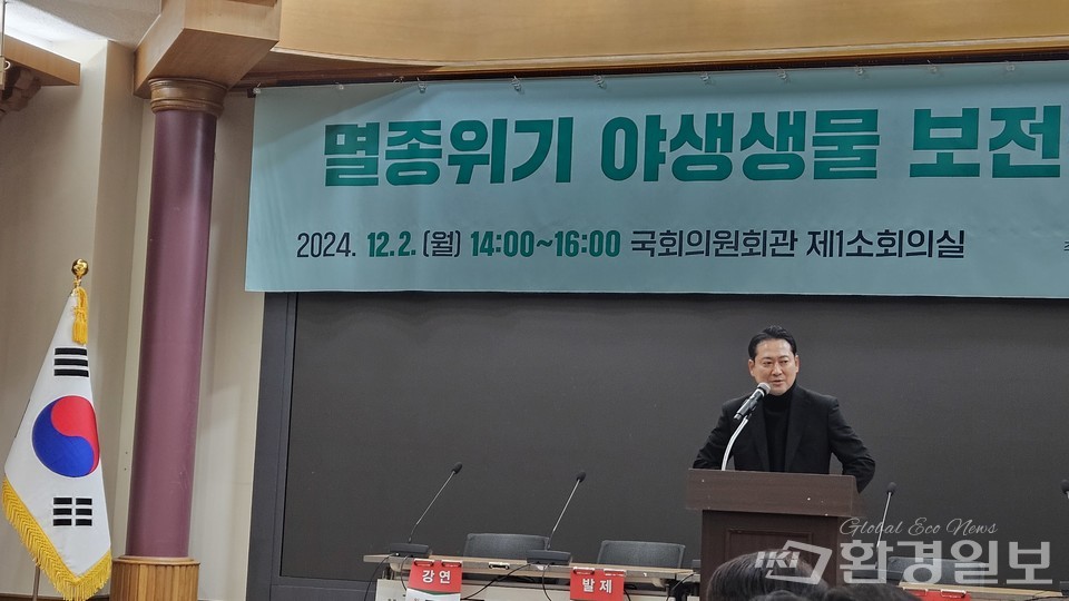 축사를 하는 장동혁 의원 /사진=환경일보DB