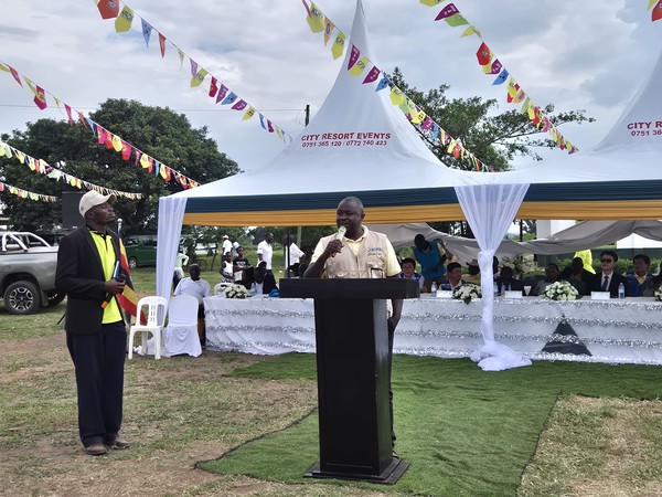 현지 관계자가 행사 축사를 하고 있다. /사진제공=농촌진흥청