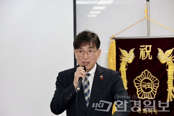 홍순명 한국환경기술사회 회장은 기후변화 대응과 탄소중립 실현을 위해 기술사들의 책임과 녹색기술 전수를 강조했다. /사진=박준영 기자