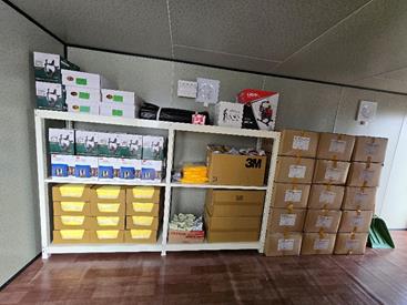 환경오염사고 방재 장비함내부 /자료제공=환경부