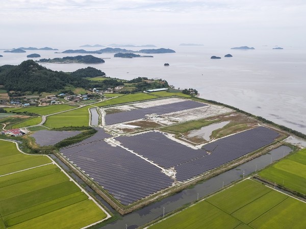신안군 태양광 발전 시설 /사진제공=신안군