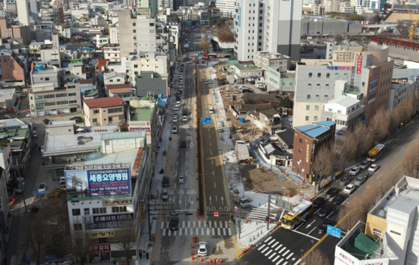 광주광역시가 ACC 주변 광산길을 확장해 3일 개통한다. /사진제공=광주광역시