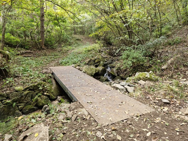 수해 복구를 완료한 낙동정맥트레일 2구간 /사진제공=봉화군