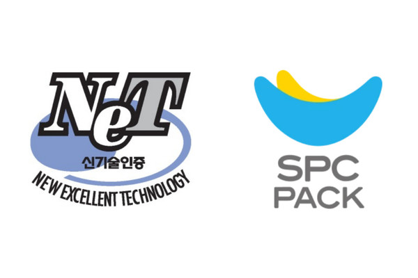신기술인증 마크(왼쪽), SPC팩 로고(오른쪽) /사진제공=SPC그룹