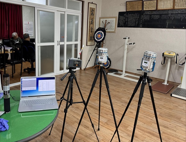 실내공기질 점검 시료채취 /사진제공=경상북도