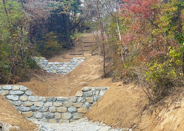 사방댐 조성 현장  /사진제공=안동시