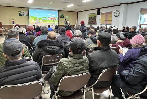 영암읍 농업인 환경교육 /사진제공=영암군