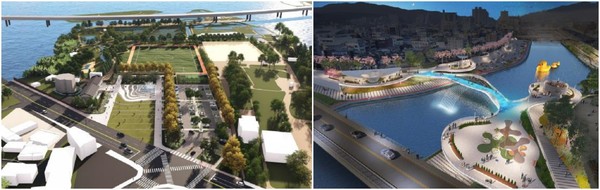 양평 세미원(좌), 포천 그린웨이 인도교(우) /자료제공=경기도