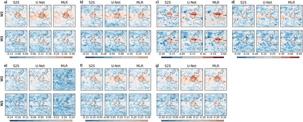 각 기후모델 별 예측성능 비교 위한 ACC 공간적 분포. /자료제공=아시아·태평양경제협력체 기후센터