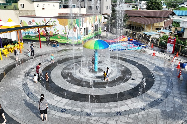 야외·문화 체육시설 확충사업 바닥분수 /사진제공=청송군