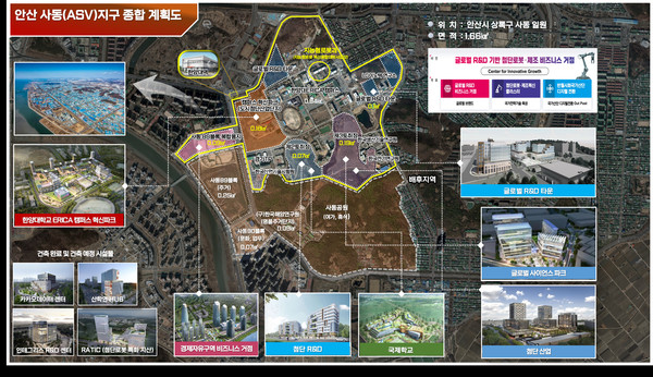 안산 SAV지구 종합계획도 /사진제공=안산시
