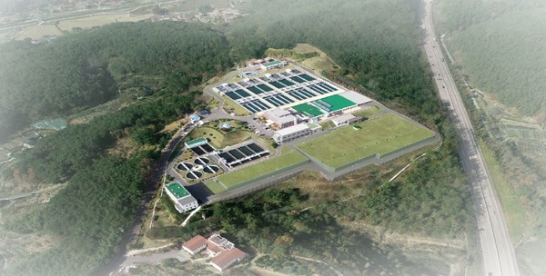 진주시, 수돗물 공급 전과정 현대화로 스마트하게! / 정수장 조감도=진주시