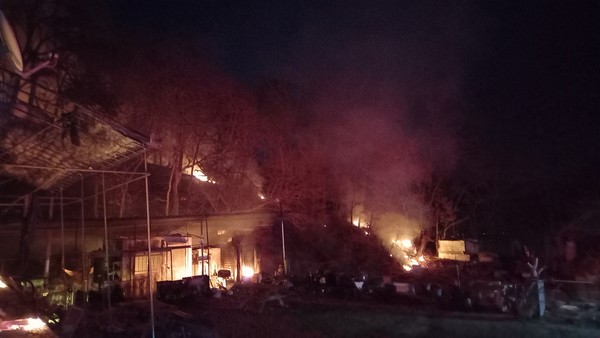 충북 충주시 산적면 송강리 산불 /사진제공=국립산림과학원