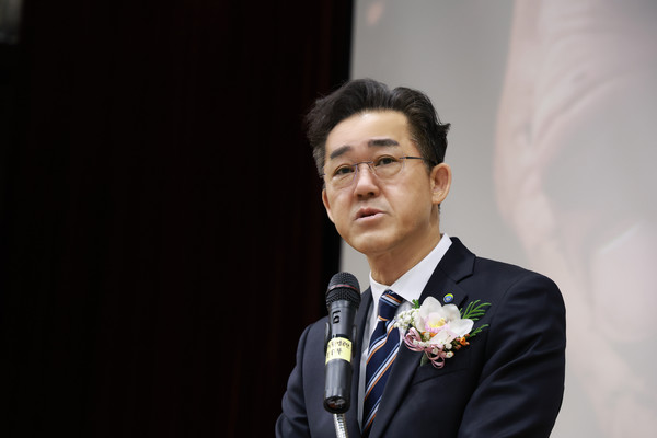 임상준 이사장이 취임 한 달을 맞은 28일 4대 경영방침을 수립하고 탄소중립 시대를 선도하는 글로벌 환경전문기관으로 도약하겠다는 의지를 밝혔다. /사진제공=한국환경공단