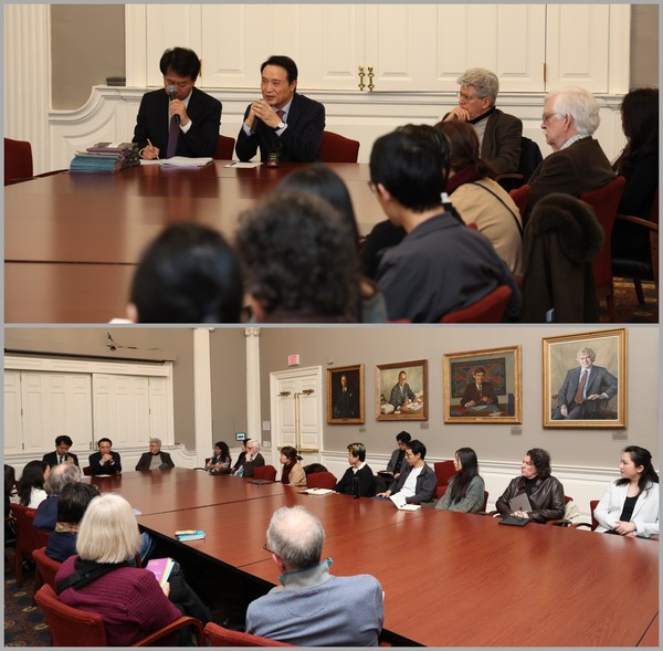 임태희 교육감, 하버드대 교수 간담회 /사진제공=경기도교육청