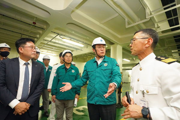 강도형 해수부 장관, 제주 연안여객선 점검 /사진제공=해양수산부