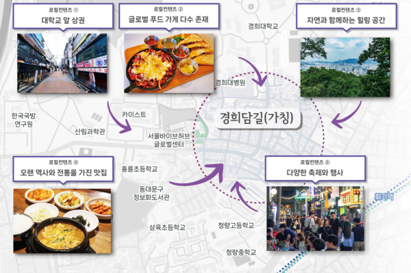 동대문구 경희담길(가칭) 위치도 /사진제공=동대문구