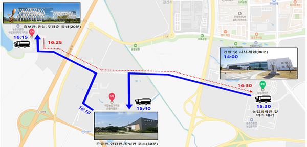 2025년 연구현장 탐방프로그램 시범운영 코스 /사진제공=농촌진흥청