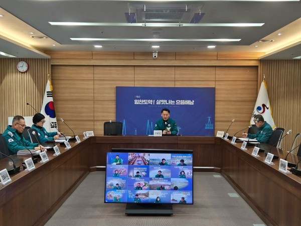 구제역 차단 긴급회의 /사진제공=해남군