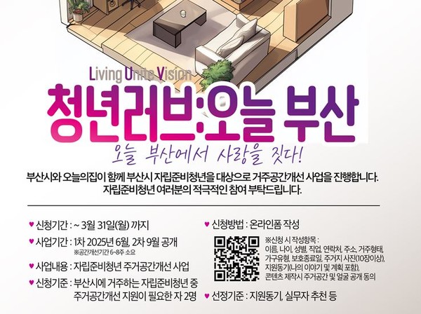 ‘청년러브(LUV): 오늘부산’ 프로젝트 안내 /자료제공=부산시