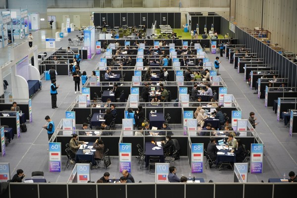 수출상담회 부스 전경 /사진제공=한국상하수도협회