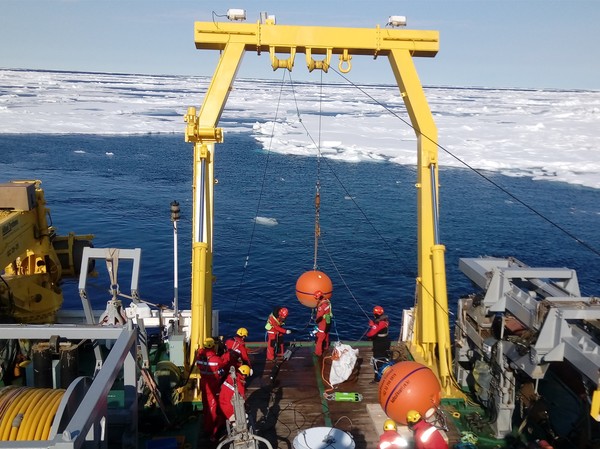 2024년 아라온호 동시베리아해 현장탐사 활동 /사진제공=해양수산부