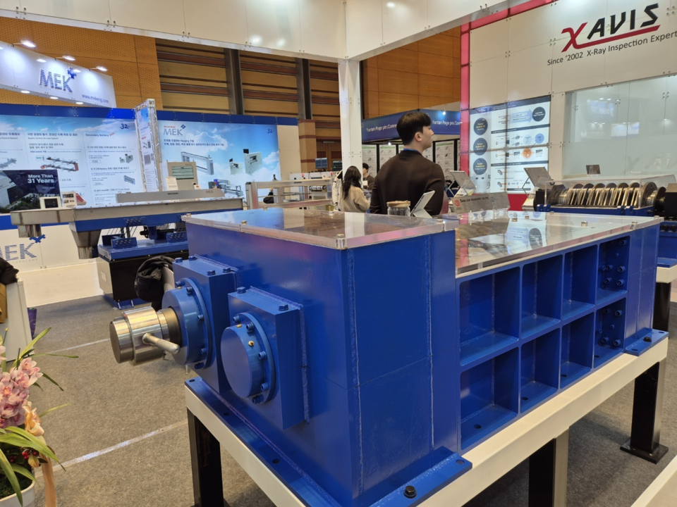 성안기계의 파쇄기 /사진=김태현 객원기자