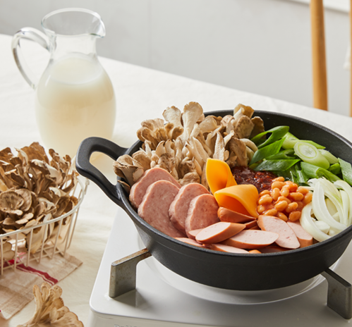 잎새버섯 부대찌개 /사진제공=농촌진흥청