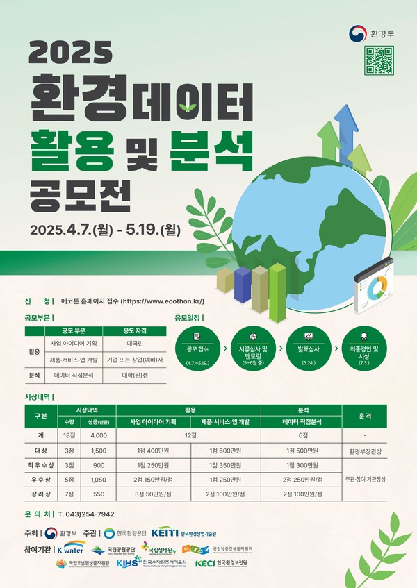 2025년도 환경데이터 활용 및 분석 공모전 포스터 /자료제공=환경부