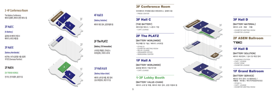 2024인터배터리 부스배치도 비교 /자료=김용대 객원기자