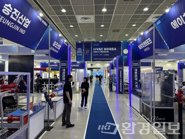 제10회 기계설비전시회에선 냉난방공조설비, 위생설비, 에너지, ESG 등 주요 분야의 기계설비 품목들이 전시됐다. /사진=박준영 기자