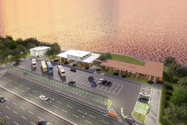 전기차 충전시설, 스마트 조명, 휴식공간을 갖춘 스마트 복합쉼터 콘셉트 /자료제공=국토교통부