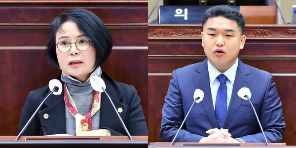 의왕시의회 노선희, 한채훈 의원 /사진제공=의왕시의회