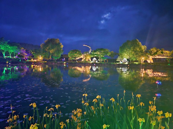 해남 공룡 축제 박물관의 야경(2024 공룡 대축제) /사진제공=해남군