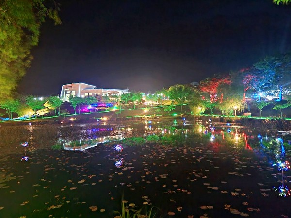 해남 공룡 축제 박물관의 야경(2024 공룡 대축제) /사진제공=해남군