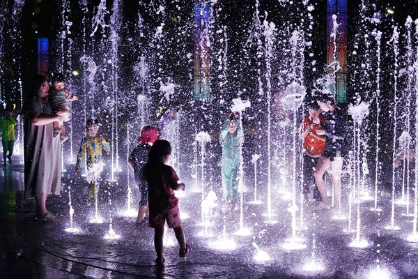 해남 군민 광장 음악 분수 /사진제공=해남군