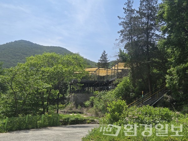 범어사 인근에 자리한 3000여 평의 한 영업소는 본관 외에 건물은 모두 무허가로 고발 조치를 당했지만 여전히 영업을 이어가는 중이다. /사진=장가을 기자 