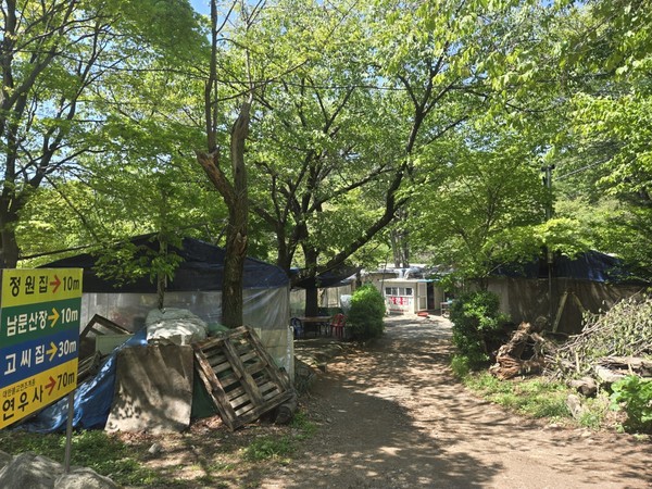 6개 구에 걸쳐진 금정산 곳곳은 영업허가증 없는 무허가 영업소가 들어찼다. /사진=장가을 기자 