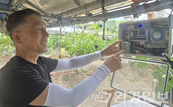 단돈 20만원 들여 완성한 스마트팜, LG그룹에서 전자제품 연구를 해온 경험치 덕에 스스로 스마트팜 설치와 관리가 가능했다. /사진=장가을 기자 