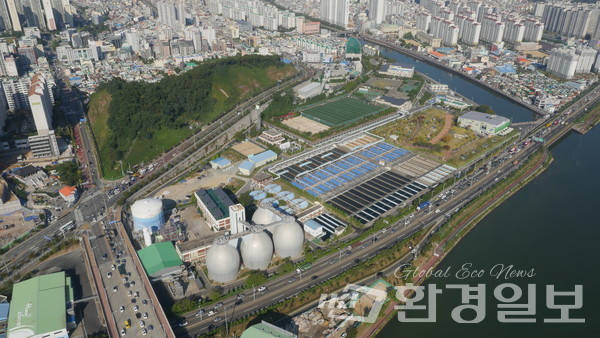 부산환경공단에서 관리 중인 수영하수처리장 전경 /사진제공=부산환경공단 