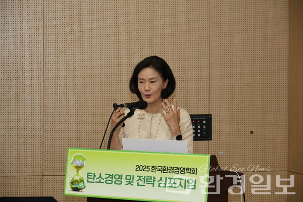 김효은 GHI CEO는 선진국들이 개도국에 탄소중립을 위해 지원하는 재정은 한계가 있으며, 민간투자를 이끌어내야 한다고 조언했다. /사진=박준영 기자