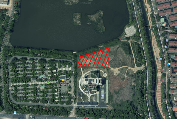 화랑유원지 내 힐링공간 조성지 /사진제공=안산시