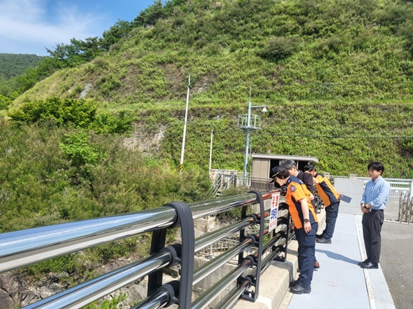 수자원 공사 화재안전컨설팅 현장  /사진제공=청송군