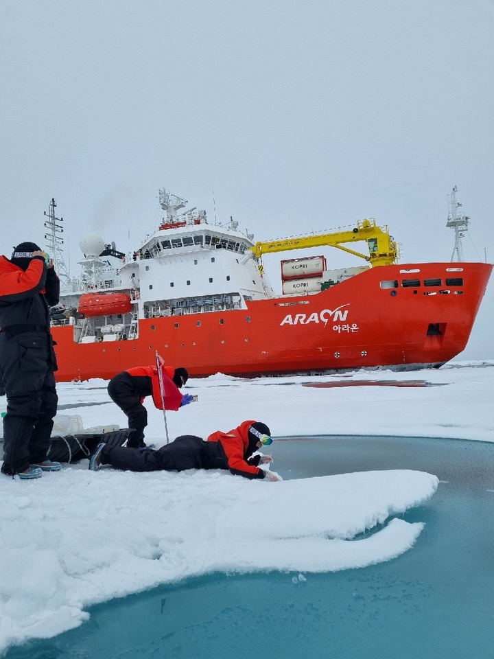 쇄빙연구선 아라온호  /사진제공=해양수산부