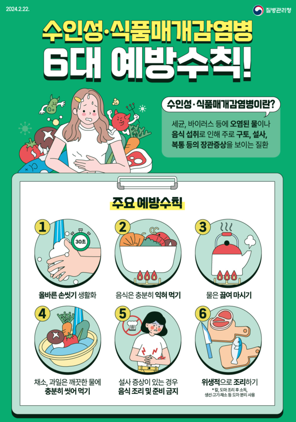 여름철 감염병 예방수칙 안내문  /사진제공=군포시