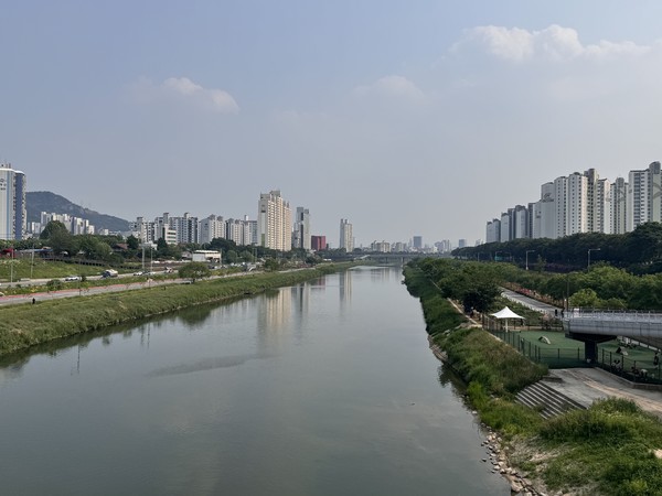 중랑천의 모습 / 사진=이주예 학생기자